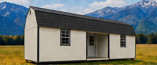 Center Lofted Cabin with side porch