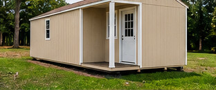 Side Porch Cabin with gable roof