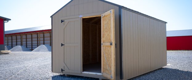 Tru-Valu Utility shed with gable roof and double doors